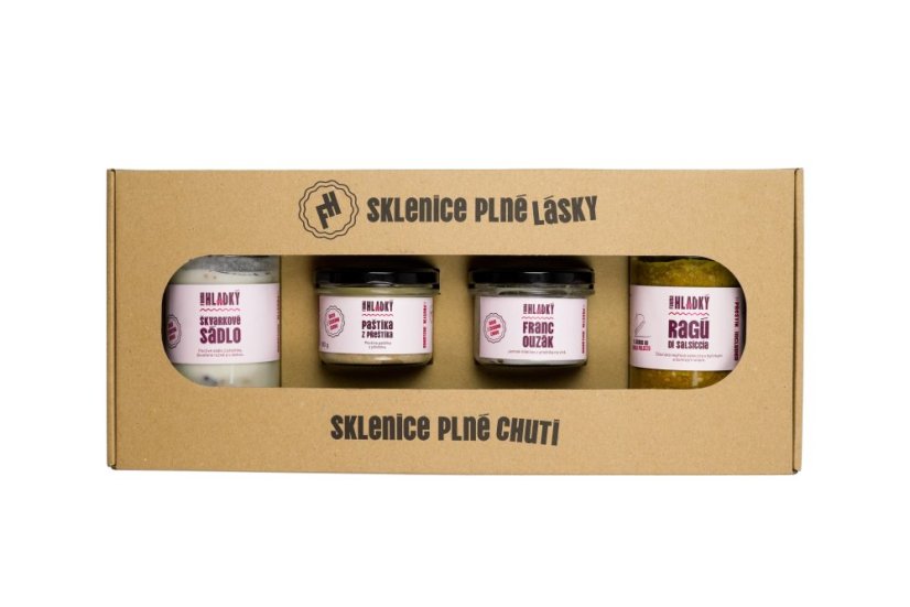 Dárkový set 4 sklenic – poskládejte si vlastní čtveřici 🎁